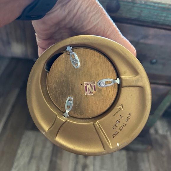 Vintage Napco Wind Up Musical Angel Playing Mandolin It Plays Silent Night - Picture 7 of 12